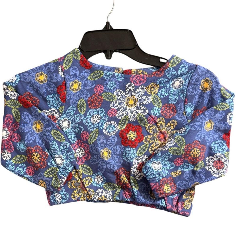 Peek Multicolor Floral Crop Top